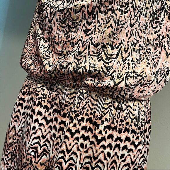 Dana Buchman drape neckline sleeveless knee length dress size Large - Picture 4 of 13